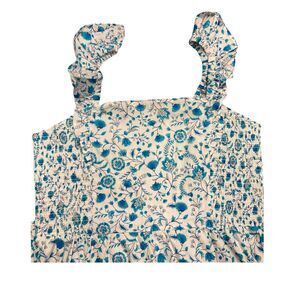 Draper James Blue and White Floral Dress